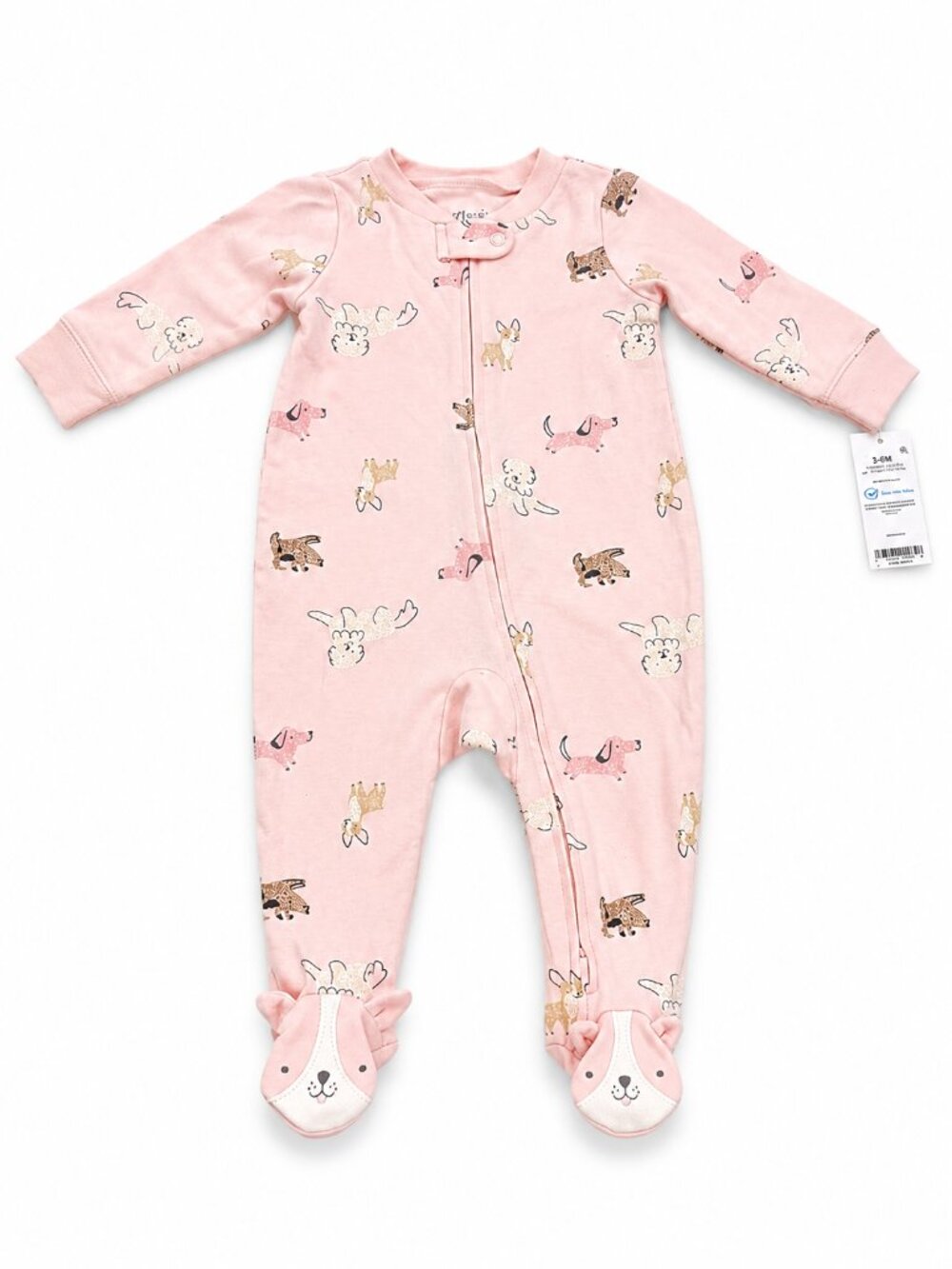 Carter's Pink Animal Footed Sleeper Pajamas 3-6M NWT Baby Girl